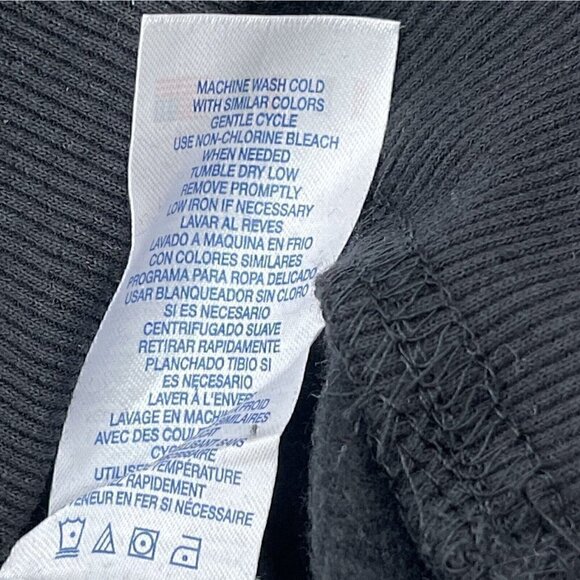 NEW Champion Girls Script Logo Size 5 Sweatshirt Hoodie Splatter Pattern Black - Picture 7 of 9